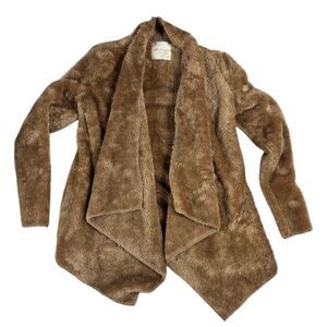 Altar'd State Cozy Tan Teddy Jacket